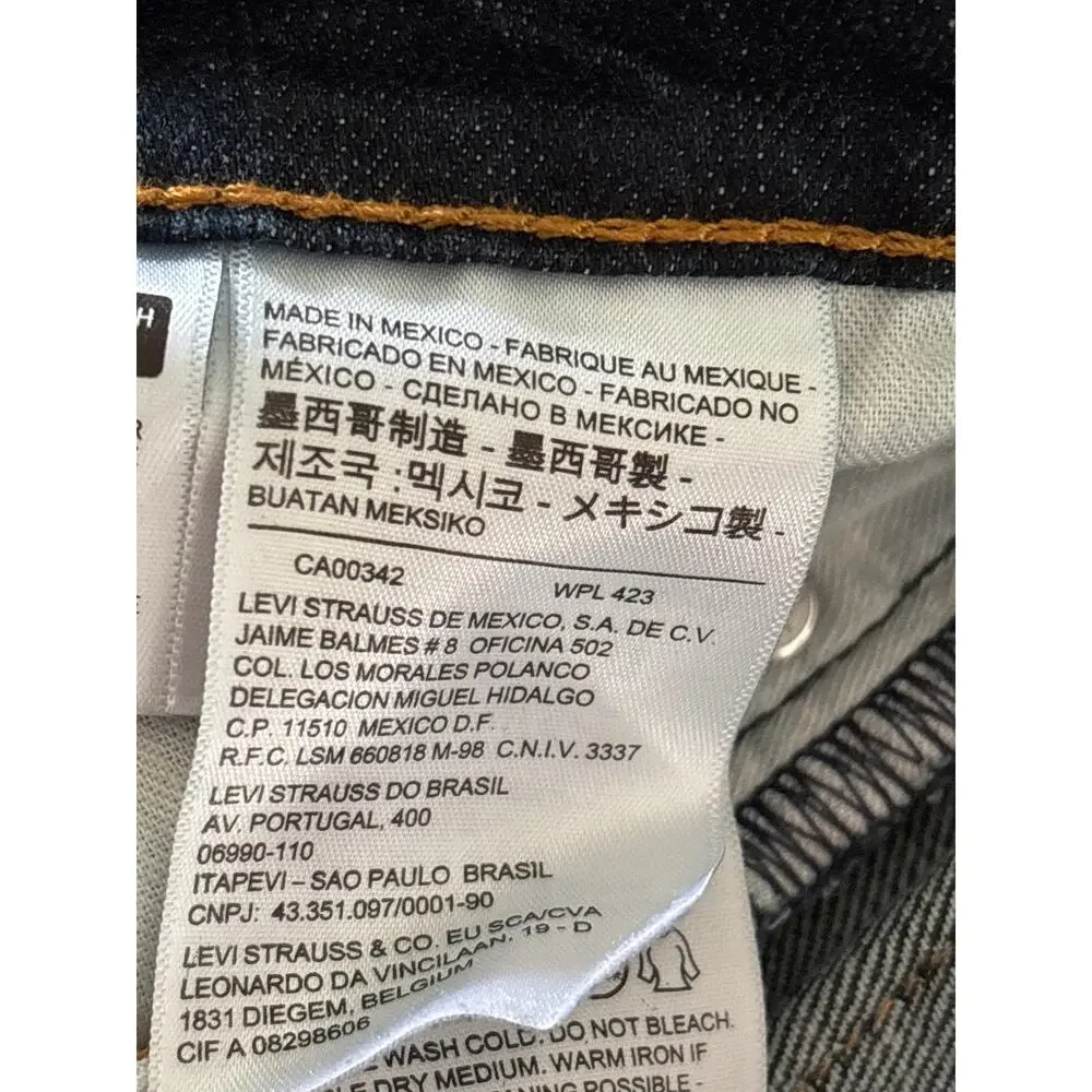 Levi's Strauss 541 Pants Denim Jeans Men's Size 38x32‎ Blue Dark Wash Mid Rise